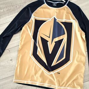 NHL Black and Gold Men's Raglan ShirtVEGAS GOLDEN KNIGHTS